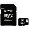 Silicon Power microSDHC 8Gb Class 10 + SD adapter (SP008GBSTH010V10)
