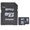 Silicon Power microSDHC 8Gb Class 4 + SD adapter (SP008GBSTH004V10)